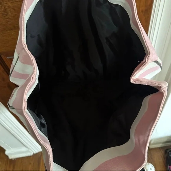 Victoria Secret Pink Striped Tote Bag XO - Picture 7 of 8